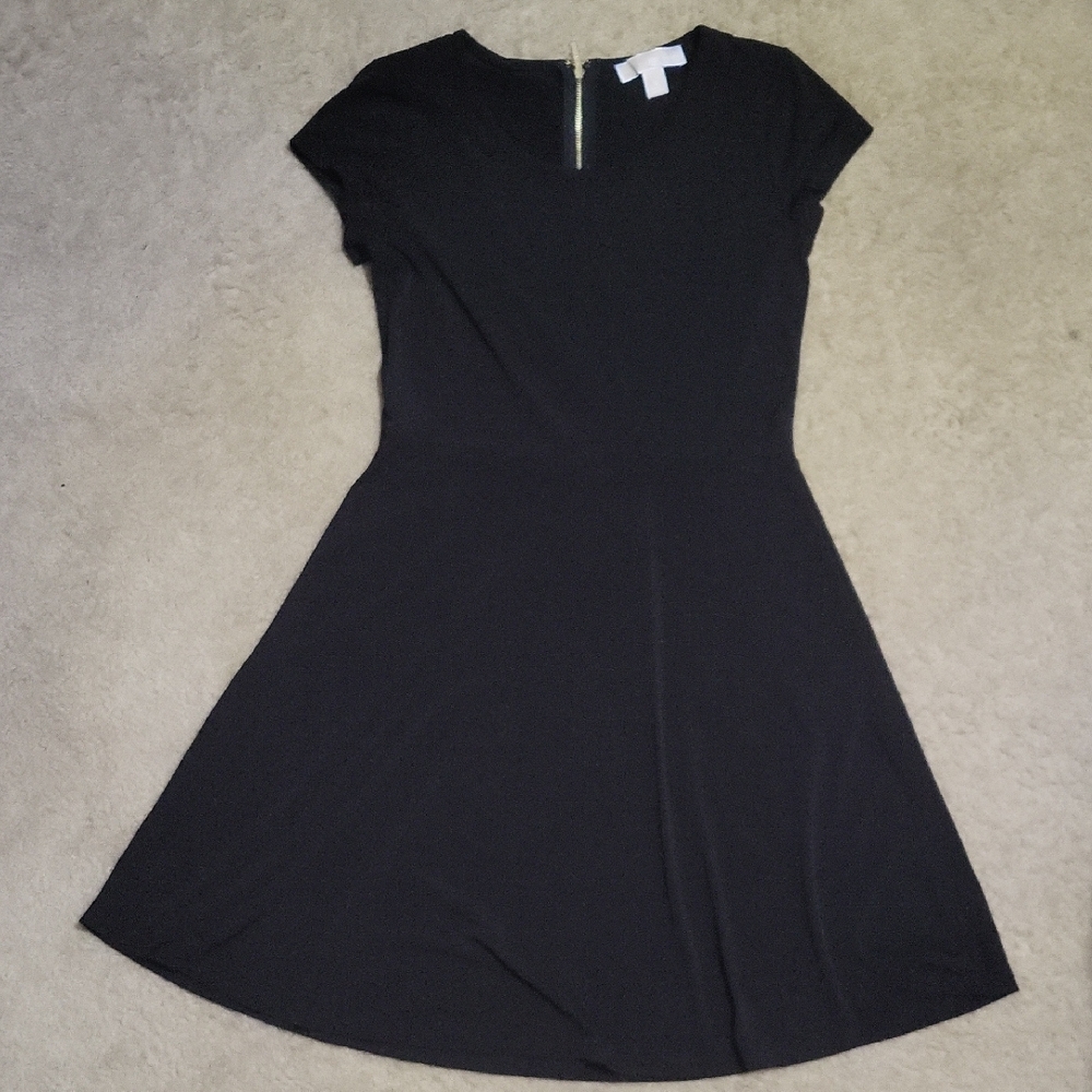 MICHAEL Michael Kors Black Cap Sleeve Mini Dress